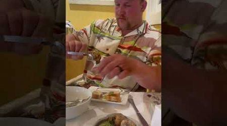 Dad trying Escargot for the first time #escargot #french #restaurant #funny #subscribe #subscribenow