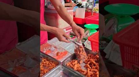 Street Food​ in​ Bangkok​ $3.60 #shorts #streetfood #asianfood #eating #thaifood #หมูทอด #bangkok