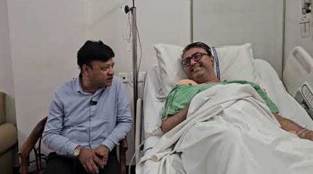 Rajendra Agarwal visited Yashoda Hospital Malakpet to inquire about the health of Amjed Ullah Khan
