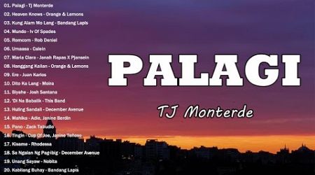 Palagi - TJ Monterde (Lyric Video) | Opm Trends Playlist 2024 - New OPM Songs 2024 #1