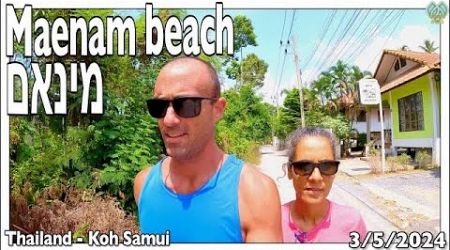 החוף במינאם קו סאמוי תאילנד - בדיוק מה שחשבנו Maenam beach Koh Samui - exactly what we thought