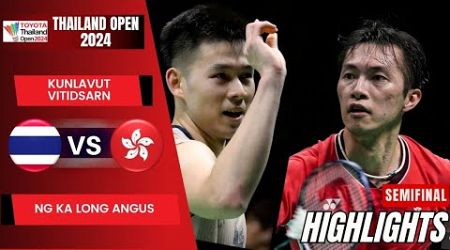 Kunlavut Vitidsarn (THA) vs Ng Ka Long Angus (HKG) - SF | Thailand Open 2024