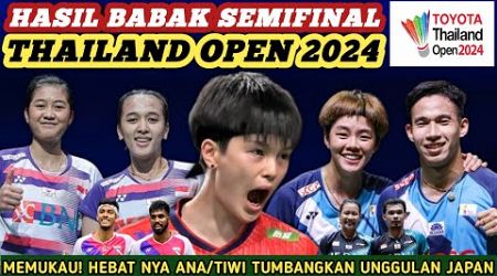 Ana/Tiwi Lolos Final!! Hasil Semua Sektor Semifinal Badminton Toyota Thailand Open 2024 Hari Ini
