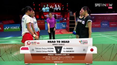 [BWF] Ganda Putri - INA [2] vs [0] JPN - Febriana/Pratiwi vs Iwanaga/Nakanishi | Thailand Open 2024