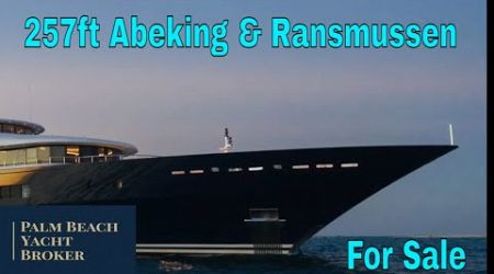 257ft Long-Range Abeking &amp; Rasmussen Yacht is for sale.