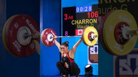 MAUDE CHARRON WITH A 106kg SNATCH in PHUKET! #snatch #olympicweightlifting #strong
