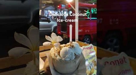 Delicious Coconut Ice-cream| Phuket| Bangla Road Walking Street| Thailand