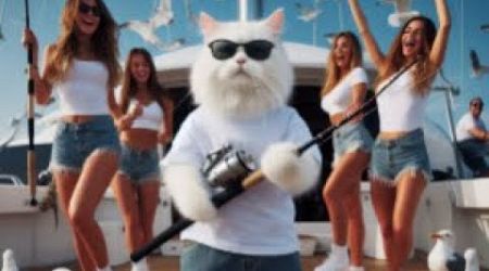 Sea, Paws, &amp; Glamour: A Yacht Tale #cat #shorts #cute #adventure #vacation