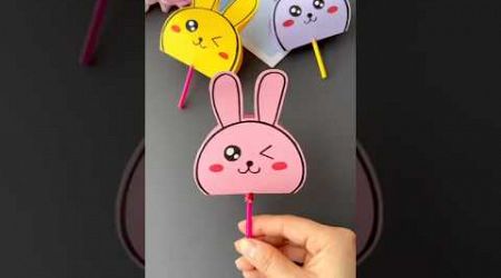 Diy kawaii bunny loliipop cover #shorts #viral #trends #craftvideo #newcraft #papercraft #new