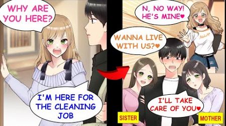 When I Took a Cleaning Job at the Man-Hating Popular Girl’s Place, Her Family Fell for Me[Manga Dub]
