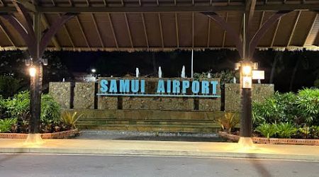 Samui Airport at night x Bangkok Airways Lounge | One of the most beautiful airport in Thailand