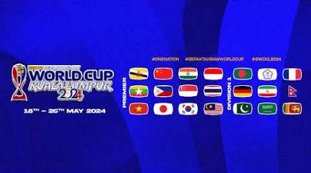 Thailand vs Indonesia - Group A - Regu - Premier - ISTAF Sepaktakraw World Cup Kuala Lumpur 2024
