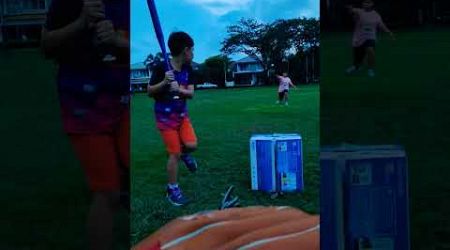 ซ้อมตีเบสบอล อุปกรณ์เสริม กล่องกระดาษ #baseball #เบสบอล #sk148 #bangkok #kids