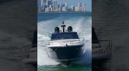 Fast action at Key Biscayne! Uniesse yacht keeping up!
