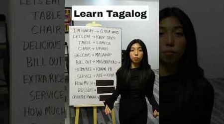 Restaurant Words in Tagalog #learntagalog #philippines 
