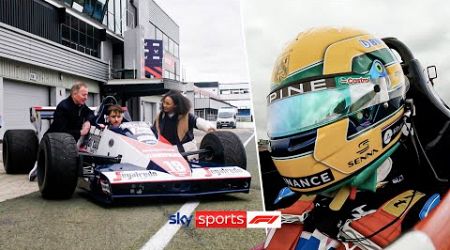 Pierre Gasly and Naomi Schiff drive Ayrton Senna&#39;s FIRST F1 car 