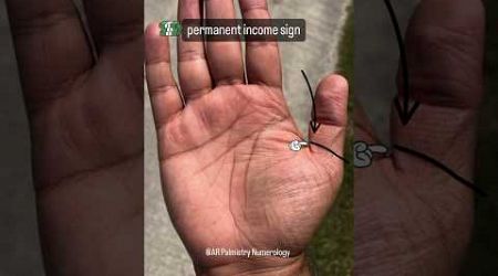 Permanent income sign #palmistry #shorts #reels #foryou #astrology #asmr #anime #medical #cricket