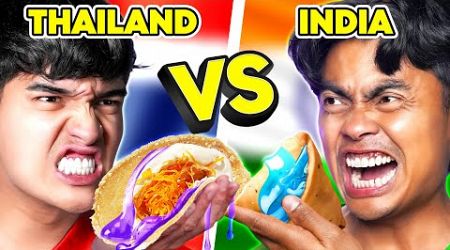 INDIA VS THAILAND SNACKS!!