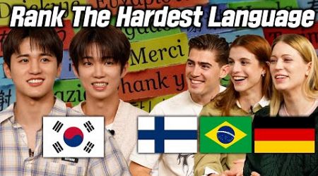 Rank Hardest Language Around The World ㅣ Finland, Brazil, Germany, Thailand, UK, Korea ㅣ FT. 8TURN