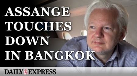 Julian Assange touches down in Bangkok following prison release