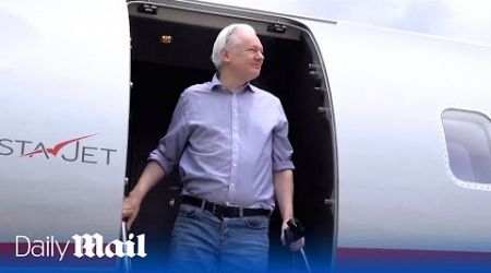 LIVE: Julian Assange arrives at Saipan International Airport for his court hearing