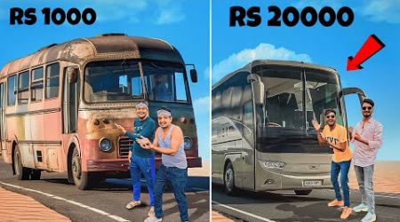Rs 1000 Khatara Bus Vs 20000 Luxury Bus Travel - 