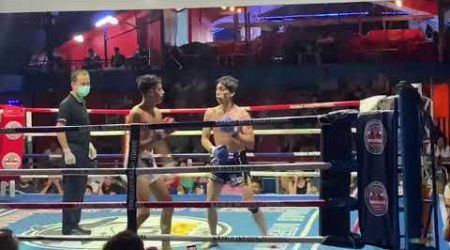Samui International Muay Thai Stadium. Zach’s Super 8 fight. Round 2.