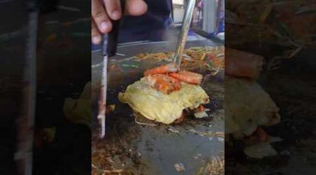 The Most Popular Pad Thai with Shrimp and Egg at Bangkok Street Food Thailand