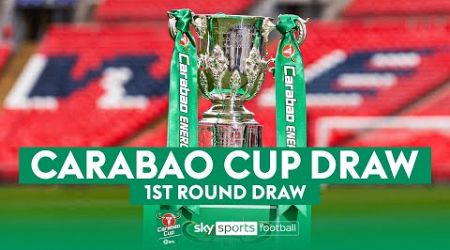 Carabao Cup first round draw! 