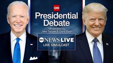 LIVE: Joe Biden and Donald Trump face off in CNN presidential debate l ABC News