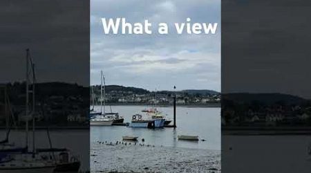 Lowtide in Conwy #shorts #conway #wales #yacht #boats #tidal #river #cloudy #explore #dayout#water