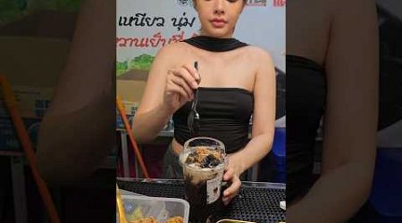Grass Jelly Drink of Bangkok Night Market #shorts