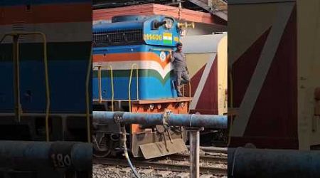 Can one travel while standing on a train engine? 