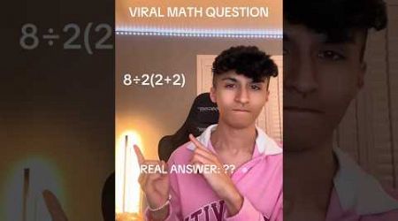 ANSWERING VIRAL MATH QUESTION 