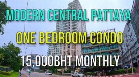 MODERN CENTRAL PATTAYA ONE BEDROOM SEA VIEW CONDO REVIEW - City Garden Tower 15,000BHT Monthly