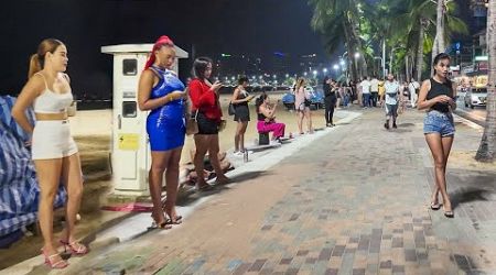 How is Thailand Now? Pattaya Beach Road, a lot of Freelancers! - June 2024