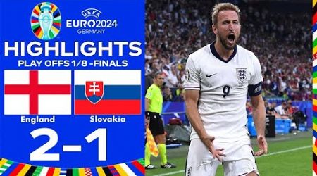 England vs Slovakia (2-1) | PLAY OFFS - 1/8-FINALS | UEFA Euro Cup 2024 | Full Match Streaming