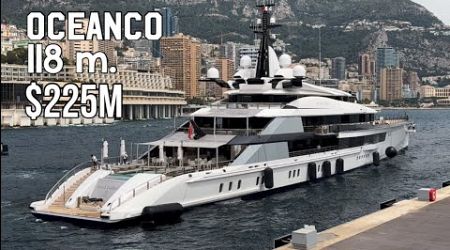 The Arrival of Oceanco 118m. BRAVO EUGENIA a $225M Megayacht * Full Docking