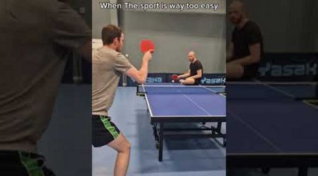 When you are way too good for the sport #tabletennis #pingpong