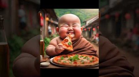 little monk cartoon #baby #trends #pizza #cartoon