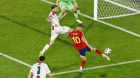 Spain see off brave Georgia to set-up Germany quarter-final
