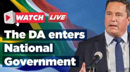 DA Leader&#39;s address as the DA enters National Government