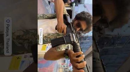 Air m16 gun in pattaya thailand #thailand #pattaya #m16 #airgun #shorts #youtubeshorts
