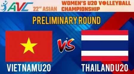 VIETNAM vs THAILAND | 22nd Asian Women&#39;s U20 Volleyball Championship | LIVE Score