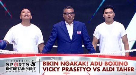 BIKIN NGAKAK! Adu Boxing Viky Prasetyo Vs Aldi Taher | INDONESIAN SPORTS ENTERTAINMENT AWARDS 2024
