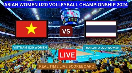 Vietnam U20 Vs Thailand U20 LIVE Score UPDATE Today 2024 Asian Women&#39;s U20 Volleyball Championship