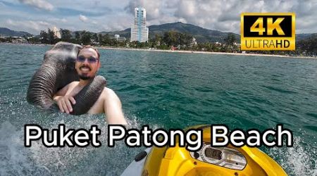 Phuket, Patong Beach | Jetski and Elephant Riding | 4K