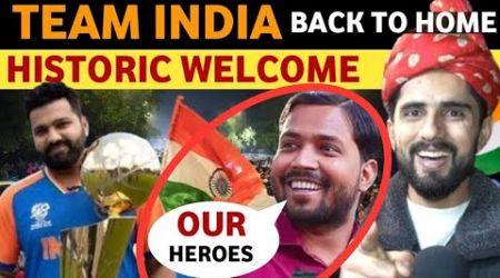 TEAM INDIA BACK TO HOME, VERY WARM WELCOME BY INDIANS. PM MODI ANNOUNC BIG SURPRISE FOR DREAM 11