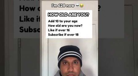 How old are you now? #popularshorts #popular #question #shorts #share #age