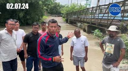Government Negligence Causes Flood, Road Cut off at Lamsang Bazar